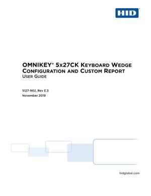 OMNIKEY 5X27ck Keyboard Wedge User Guide