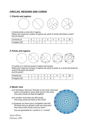 Circles, Regions and Chords