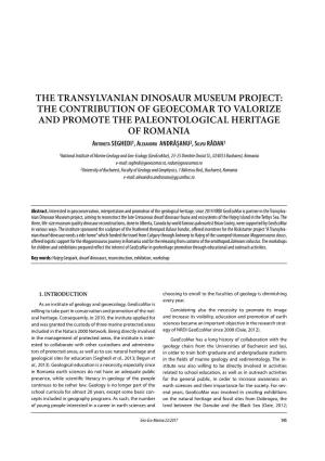 The Transylvanian Dinosaur Museum Project