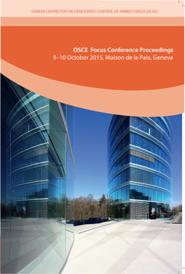 North East and Central Asia OSCE Focus Conference Proceedings