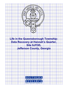 Life in the Queensborough Township: Data Recovery at Hannah's Quarter