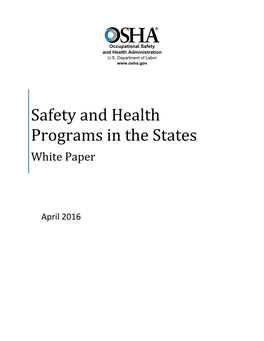 Safety and Health Programs in the States White Paper
