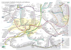 Liniennetzplan Stadtbahn Karlsruhe Und Heilbronn
