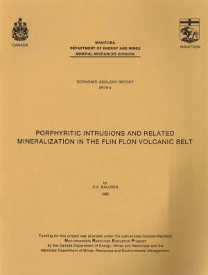 Economic Geology Report ER79-4: Porphyritic Intrusions and Related