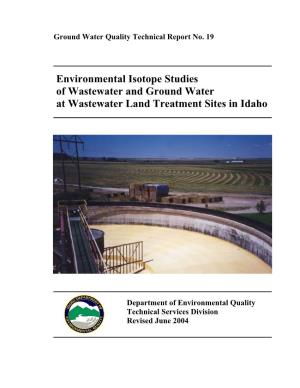 Wastewater Isotope Study Design Limitations