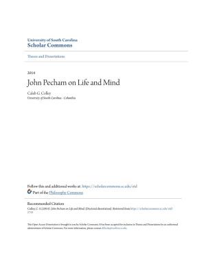 John Pecham on Life and Mind Caleb G