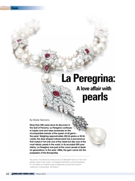 La Peregrina: a Love Affair with Pearls