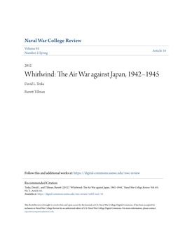 The Air War Against Japan, 1942–1945 David L