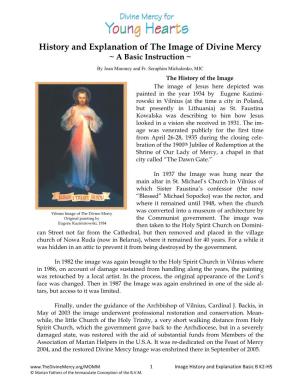 History and Explanation of the Image of Divine Mercy ~ a Basic Instruction ~ by Joan Maroney and Fr