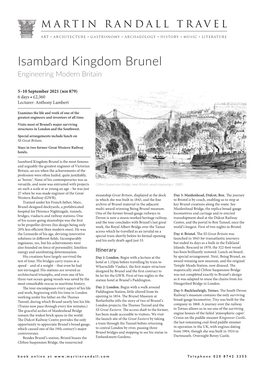 Isambard Kingdom Brunel Engineering Modern Britain