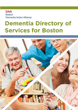 Dementia Directory of Services for Boston 2020