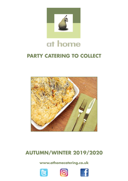 Party Catering to Collect Autumn/Winter 2019/2020