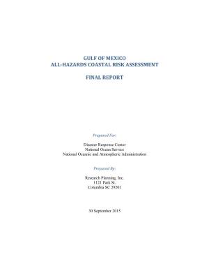Gulf of Mexico All-Hazards Coastal Risk Assessment Final Report