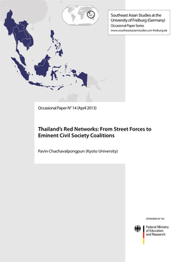 Thailand's Red Networks: from Street Forces to Eminent Civil Society
