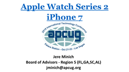 Apple Watch Series 2 Iphone 7
