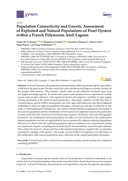 Population Connectivity and Genetic Assessment of Exploited and Natural Populations of Pearl Oysters Within a French Polynesian Atoll Lagoon