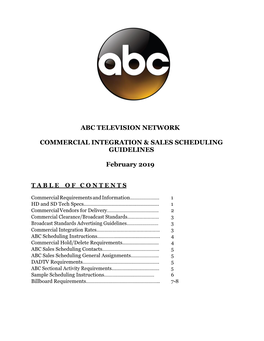 Abc Television Network Commercial Integration