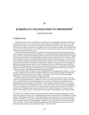 6 European Colonization in Mississippi