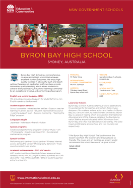 Byron Bay High School Sydney, Australia