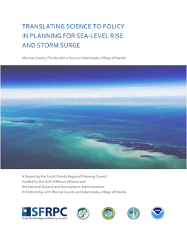 Translating Science to Policy in Planning for Sea-Level Rise and Storm Surge