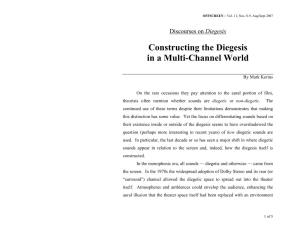 Constructing the Diegesis in a Multi-Channel World