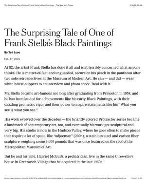 The Surprising Tale of One of Frank Stella's Black Paintings