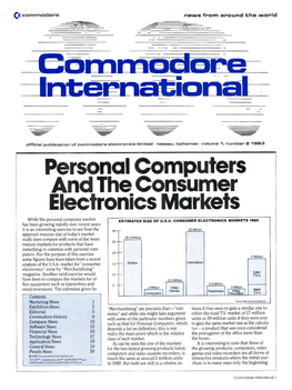 Personal Computers and the Consumer Electronics Markets