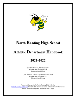 North Reading High School Athletic Department Handbook
