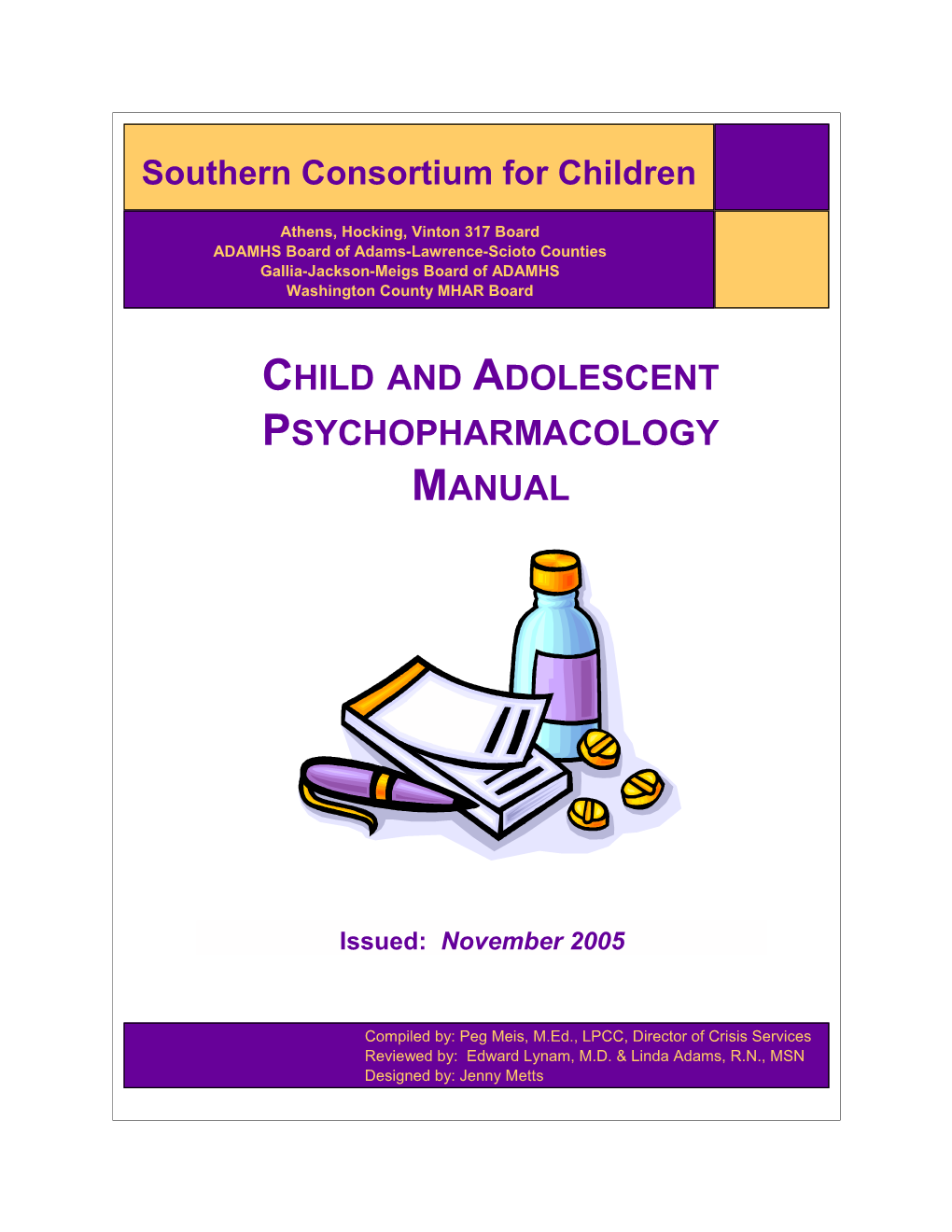 Child and Adolescent Psychopharmacology Manual