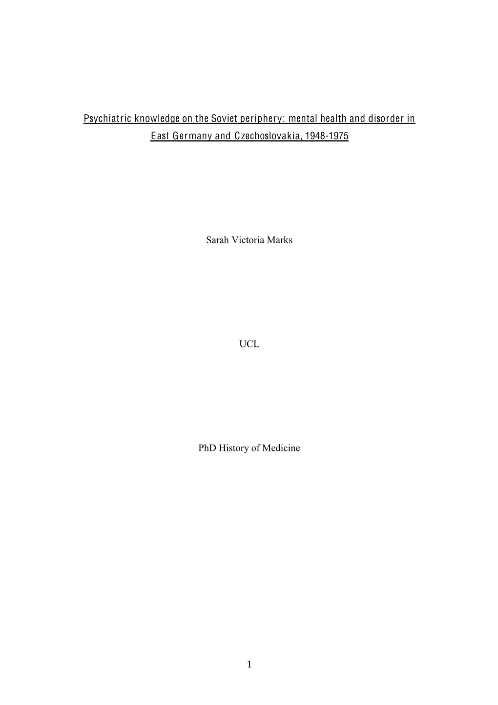 1 Psychiatric Knowledge on the Soviet Periphery: Mental Health And