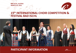 15Th INTERNATIONAL CHOIR COMPETITION & FESTIVAL BAD