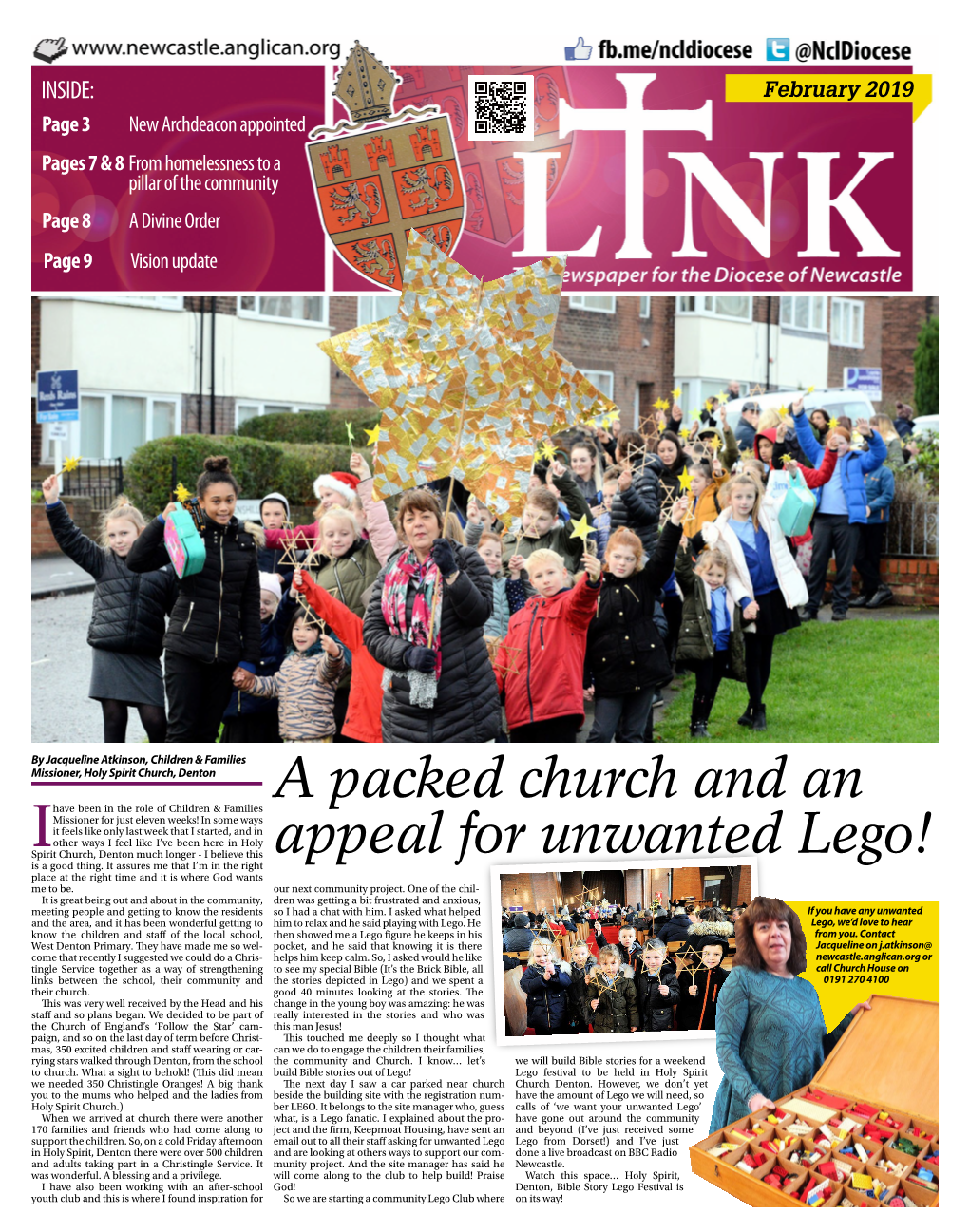 A Packed Church and an Appeal for Unwanted Lego!