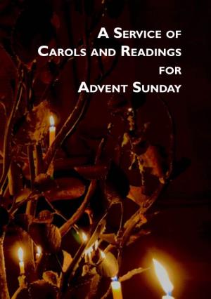 Order of Service for Advent Carol Service