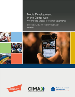 Media Development in the Digital Age: Five Ways to Engage in Internet Governance
