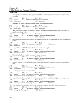 Ch11-True False & Short Answer