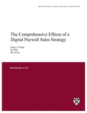 The Comprehensive Effects of a Digital Paywall Sales Strategy
