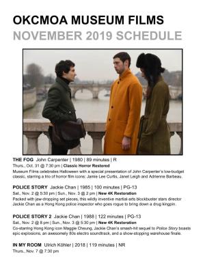 Okcmoa Museum Films November 2019 Schedule