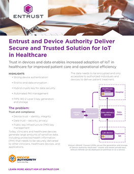 Entrust and Device Authority