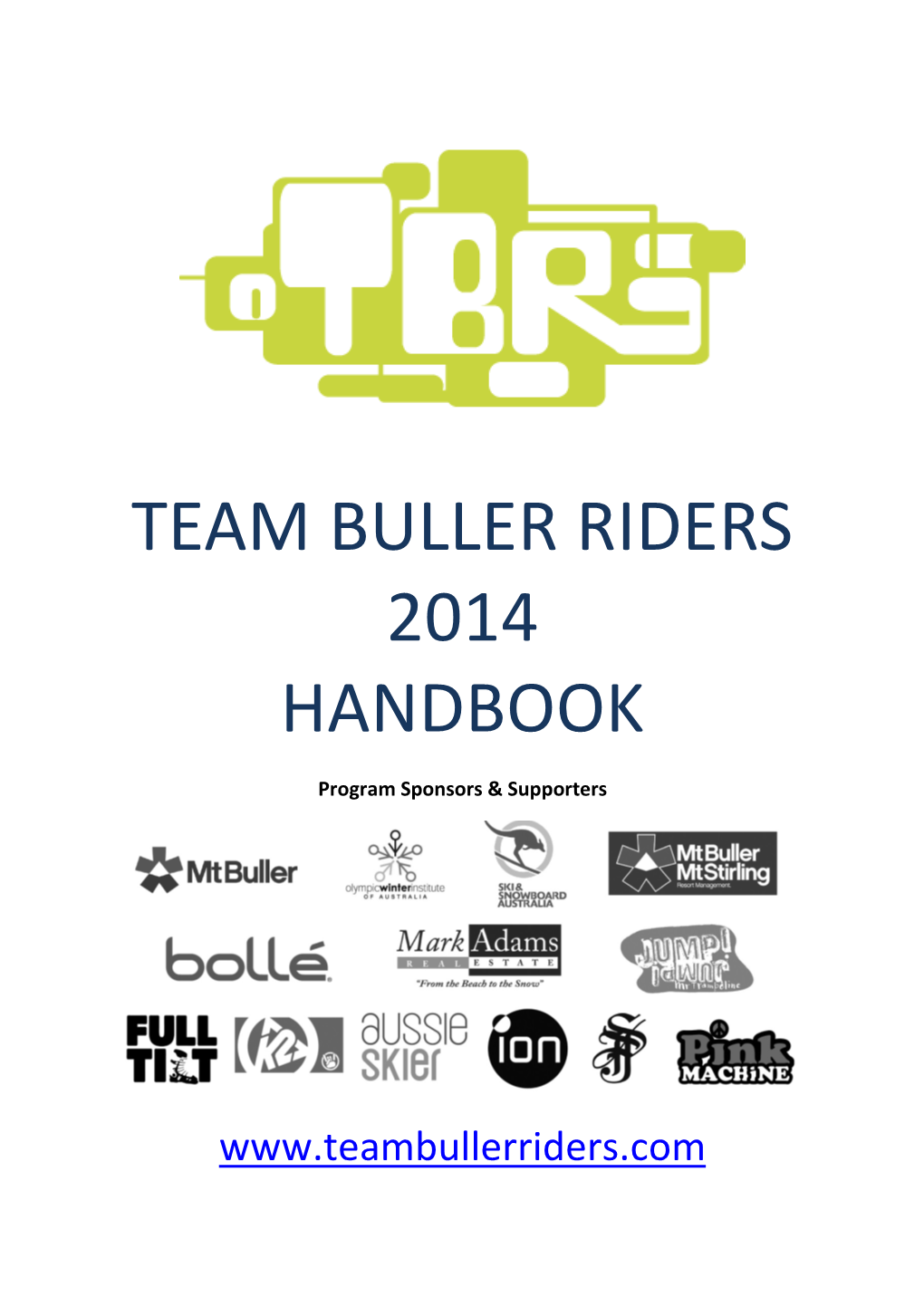 Team Buller Riders 2014 Handbook