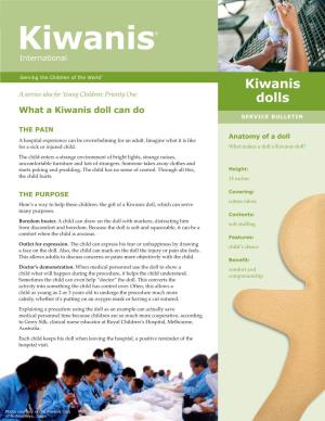 Kiwanis Doll Pattern Cut His Scalp at School