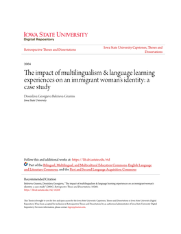 The Impact of Multilingualism & Language Learning Experiences On