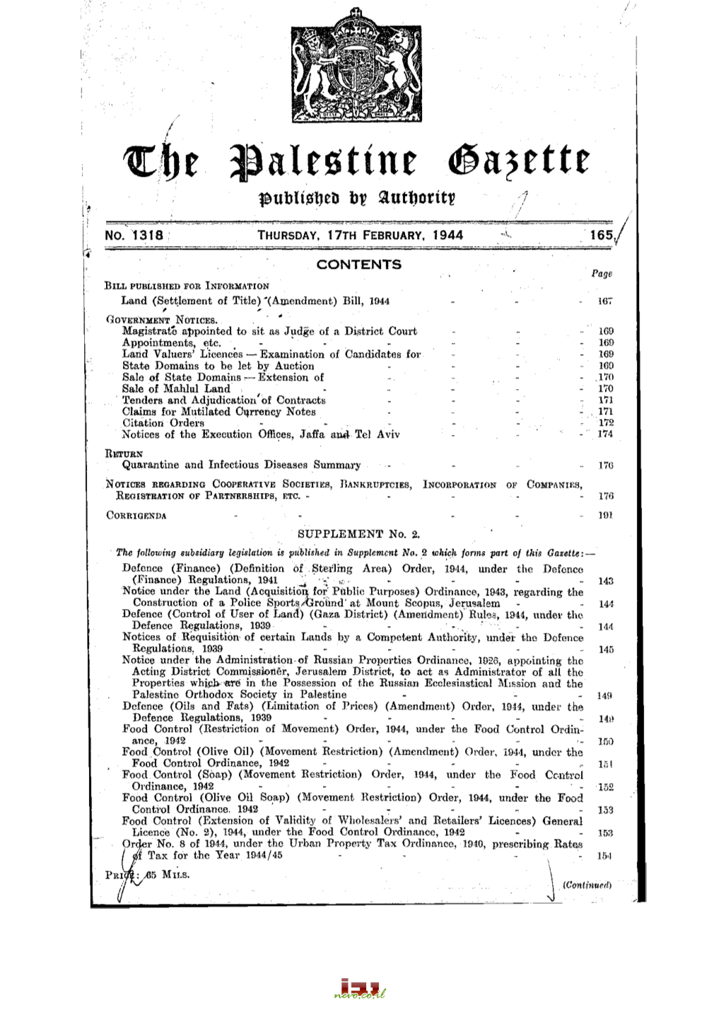 Land (Settlement of Title) 