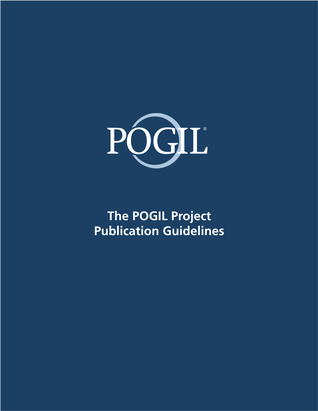 The POGIL Project Publication Guidelines