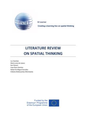 Literature Review on Spatial Thinking