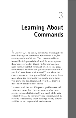 Learning About Commands