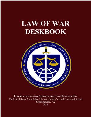Law of War Deskbook, 2011