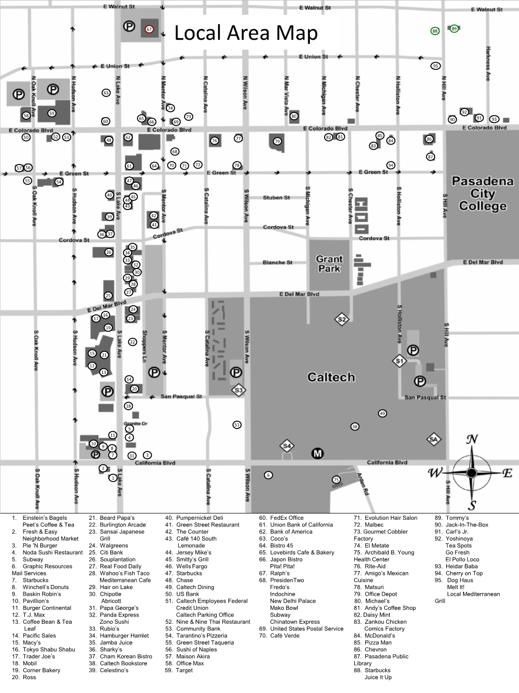 Local Area Map 88 89