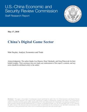 China's Digital Game Sector