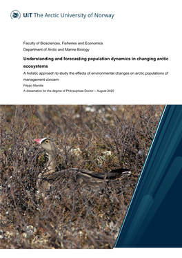 Understanding and Forecasting Population Dynamics in Changing Arctic Ecosystems