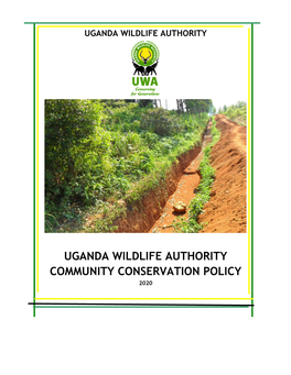 Uganda Wildlife Authority Community Conservation Policy 2020
